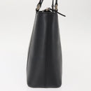 BURBERRY Hand Bag Leather Black Silver Auth am9355-4