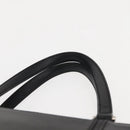 BURBERRY Hand Bag Leather Black Silver Auth am9355-8