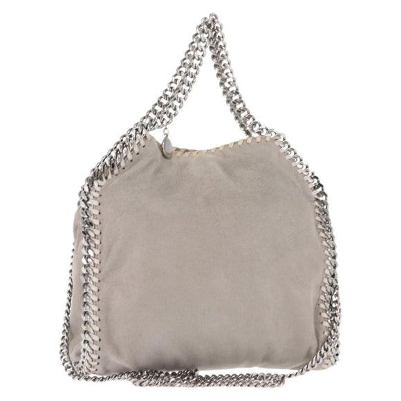 Stella MacCartney Chain Falabella Bag polyester 2way Gray 371223 Auth am9356