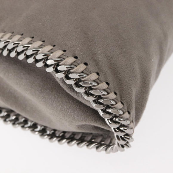 Stella MacCartney Chain Falabella Bag polyester 2way Gray 371223 Auth am9356