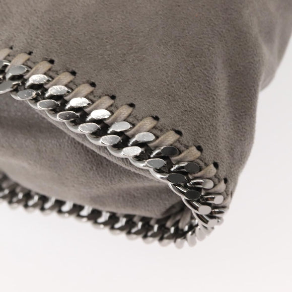 Stella MacCartney Chain Falabella Bag polyester 2way Gray 371223 Auth am9356