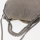 Stella MacCartney Chain Falabella Bag polyester 2way Gray 371223 Auth am9356-6