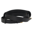 FENDI Monster Studs Shoulder Strap Leather 31.5""-39.4"" Black Gold Auth am9364-3