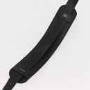 FENDI Monster Studs Shoulder Strap Leather 31.5""-39.4"" Black Gold Auth am9364-7