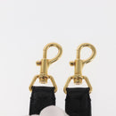 FENDI Monster Studs Shoulder Strap Leather 31.5""-39.4"" Black Gold Auth am9364-9