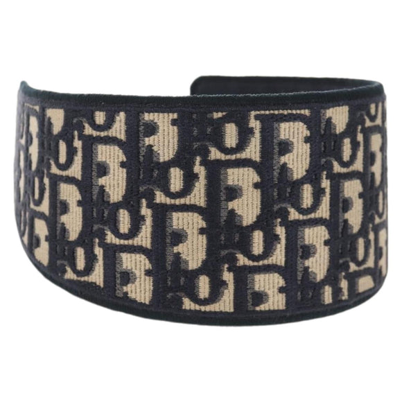 Christian Dior Trotter Canvas Oblique Katyusha Navy Auth am9365M