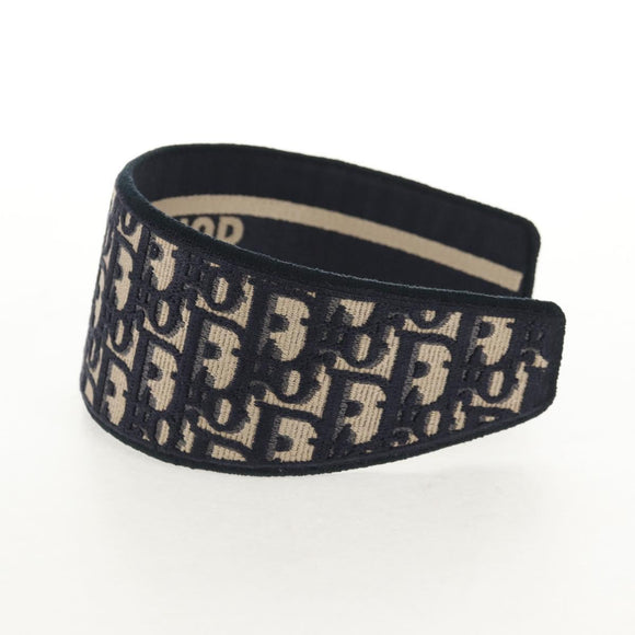 Christian Dior Trotter Canvas Oblique Katyusha Navy Auth am9365M