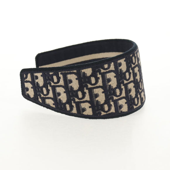 Christian Dior Trotter Canvas Oblique Katyusha Navy Auth am9365M