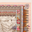 HERMES Carre 90 Scarf LA FEMME AUX SEMELLES DE VENT Silk Pink Auth am9373-3