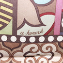 HERMES Carre 90 Scarf LA FEMME AUX SEMELLES DE VENT Silk Pink Auth am9373-6