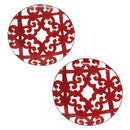 HERMES Guadalquivir Dessert plate Pottery 2Set Auth am9375-1