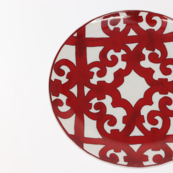 HERMES Guadalquivir Dessert plate Pottery 2Set Auth am9375