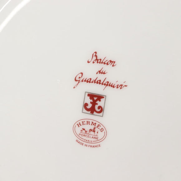 HERMES Guadalquivir Dessert plate Pottery 2Set Auth am9375