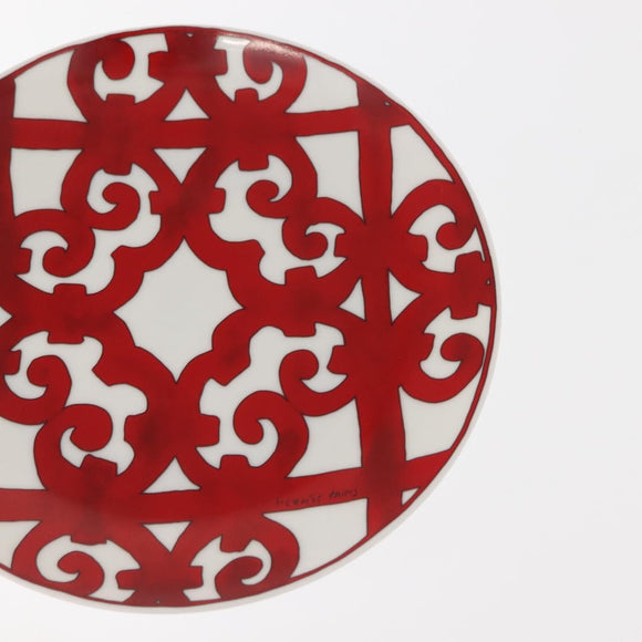 HERMES Guadalquivir Dessert plate Pottery 2Set Auth am9375