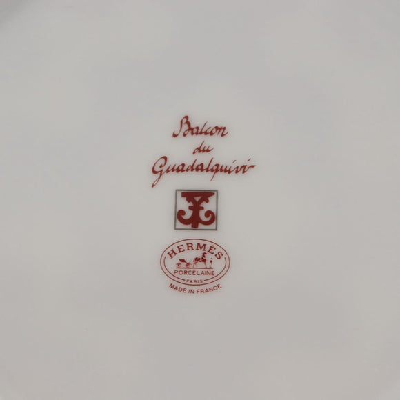 HERMES Guadalquivir Dessert plate Pottery 2Set Auth am9375