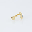 Christian Dior Earring metal Gold Blue Auth am9378-8