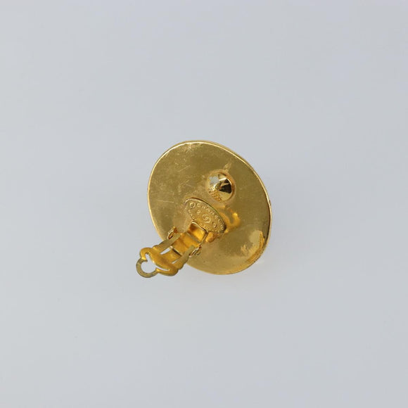 CHANEL Earring metal Gold CC Auth am9379