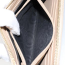 SAINT LAURENT Long Wallet Leather Beige Gold Auth am9381-12