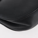 Chloe Chain Drew Shoulder Bag Leather Black Gold Auth am9382-16