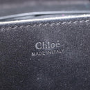 Chloe Chain Drew Shoulder Bag Leather Black Gold Auth am9382-18