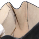 Chloe Chain Drew Shoulder Bag Leather Black Gold Auth am9382-19