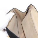 Chloe Chain Drew Shoulder Bag Leather Black Gold Auth am9382-20