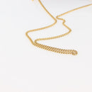 Chloe Chain Drew Shoulder Bag Leather Black Gold Auth am9382-7