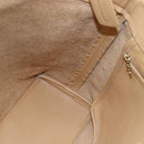 Coach Tote Bag Leather Beige Auth am9383-18
