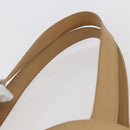 Coach Tote Bag Leather Beige Auth am9383-8