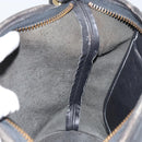 Coach Shoulder Bag Leather Black Gold Auth am9384-20