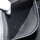 Coach Shoulder Bag Leather Black Gold Auth am9384-11