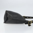 Coach Shoulder Bag Leather Black Gold Auth am9384-3