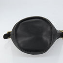 Coach Shoulder Bag Leather Black Gold Auth am9384-5