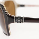 Chrome Hearts CH Plus Sunglasses plastic Brown Auth am9388V-14