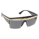 VERSACE Sunglasses plastic Black Gold Auth am9389V-1