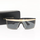 VERSACE Sunglasses plastic Black Gold Auth am9389V-11