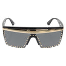 VERSACE Sunglasses plastic Black Gold Auth am9389V-2
