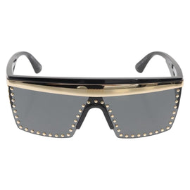 VERSACE Sunglasses plastic Black Gold Auth am9389V - 0