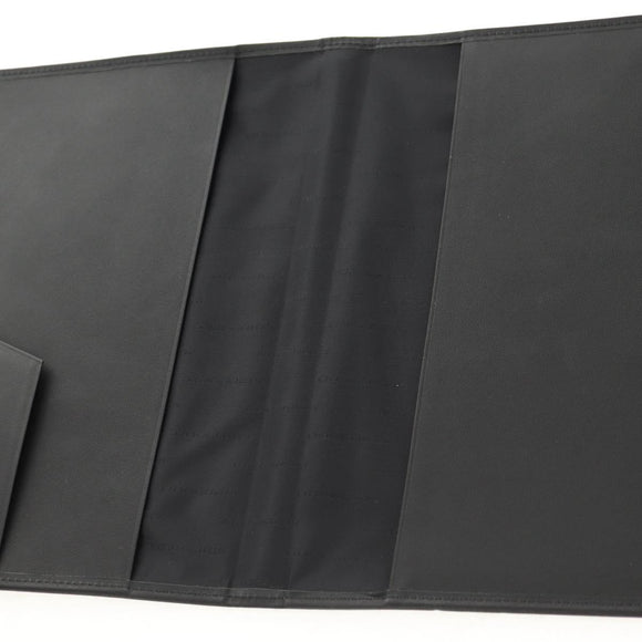 BURBERRY Nova Check Planner Case Canvas Leather Beige Black 146241 Auth am9392V