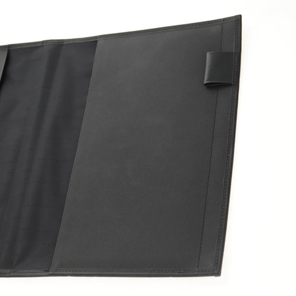 BURBERRY Nova Check Planner Case Canvas Leather Beige Black 146241 Auth am9392V