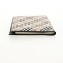 BURBERRY Nova Check Planner Case Canvas Leather Beige Black 146241 Auth am9392V-5