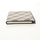 BURBERRY Nova Check Planner Case Canvas Leather Beige Black 146241 Auth am9392V-6