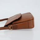 Burberrys Nova Check Shoulder Bag Leather Beige Brown gold Auth am9393-4