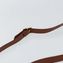 Burberrys Nova Check Shoulder Bag Leather Beige Brown gold Auth am9393-8