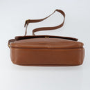 Burberrys Nova Check Shoulder Bag Leather Beige Brown gold Auth am9393-5