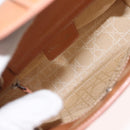 Christian Dior Maris Pearl Hand Bag Patent leather Beige pink Auth am9395-11