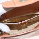 Christian Dior Maris Pearl Hand Bag Patent leather Beige pink Auth am9395-21
