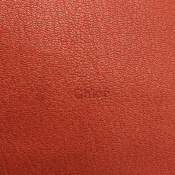Chloe Dylan Tote Bag Leather Gold salmon pink Auth am9397