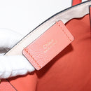 Chloe Dylan Tote Bag Leather Gold salmon pink Auth am9397-19