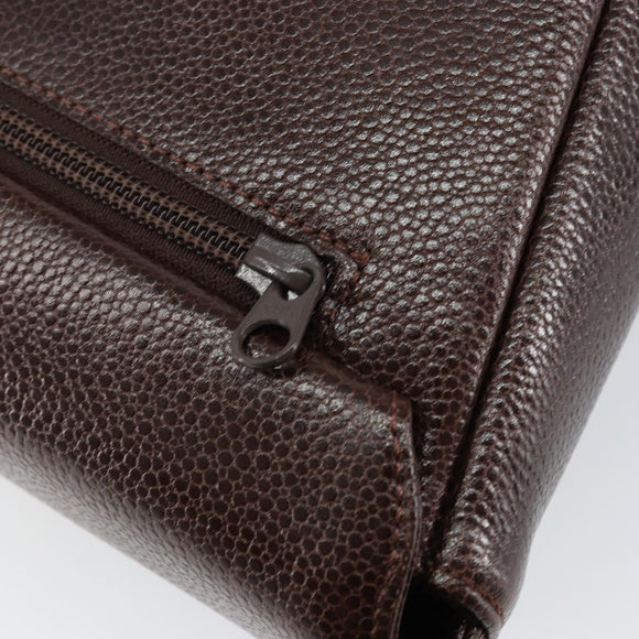 GIVENCHY Umhängetasche Leder geprägt Dunkelbraun Gold Original am9398